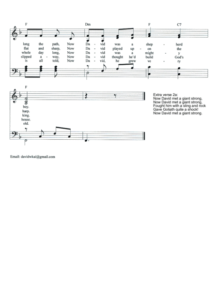 Davids Song Piano Accompaniment Page 2