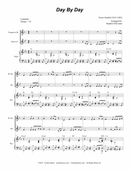 Day By Day Duet For Bb Trumpet And French Horn Page 2