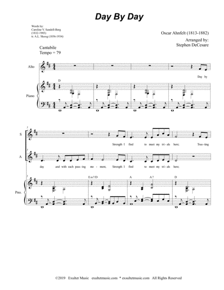 Day By Day Duet For Soprano And Alto Solo Page 2