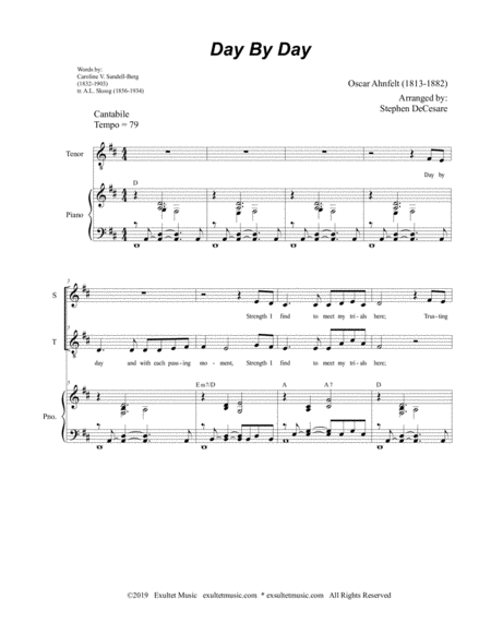 Day By Day Duet For Soprano And Tenor Solo Page 2