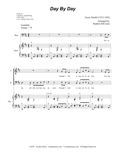 Day By Day Duet For Tenor And Bass Solo Page 2