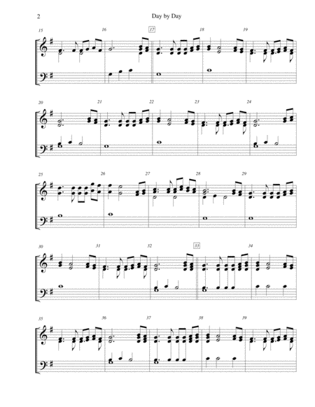 Day By Day For 2 Octave Handbell Choir Page 2