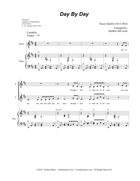 Day By Day For 2 Part Choir Soprano Tenor Page 2
