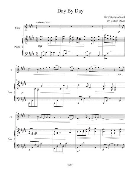 Day By Day Solo Flute Piano Accompaniment Page 2