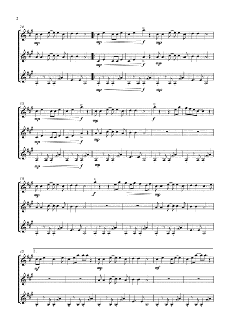 Day O The Banana Boat Song For Guitar Ensemble Page 2