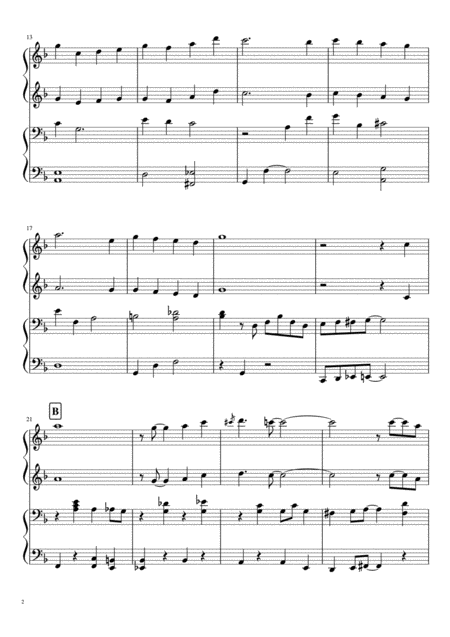 Days Of Wine And Roses Piano Duet Page 2