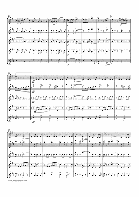 Death Or Glory March Sax Quintet Page 2