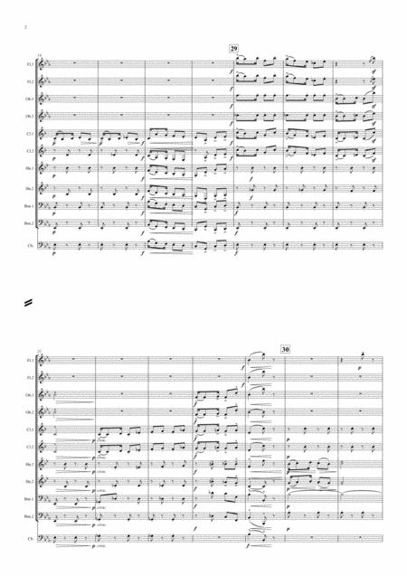 Debussy Children Corner No 6 Golliwog Cake Walk Symphonic Wind Page 2