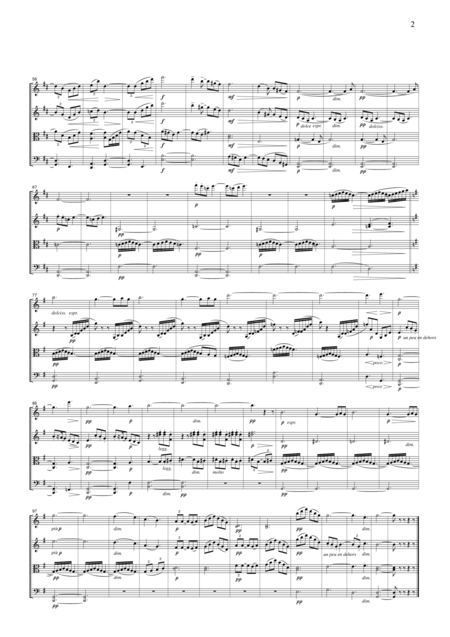 Debussy En Bateau From Petite Suite For String Quartet Cd002 Page 2