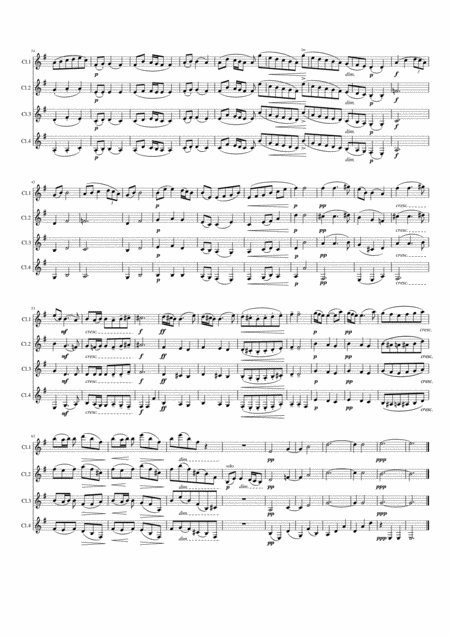Debussy Pour Le Piano Sarabande For Clarinet Quartet Page 2