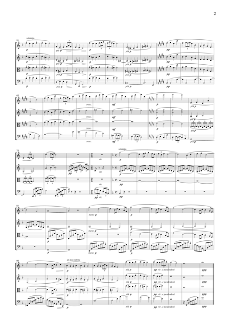 Debussy Revrie Dreaming For String Quartet Cd003 Page 2