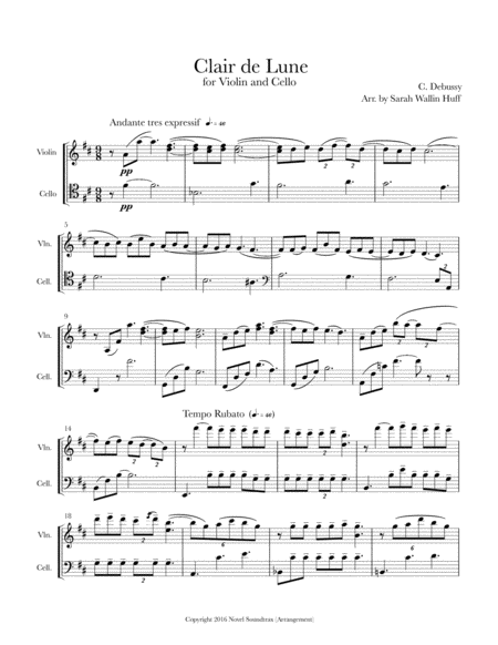 Debussy Satie Arrangements For Violin And Cello Page 2