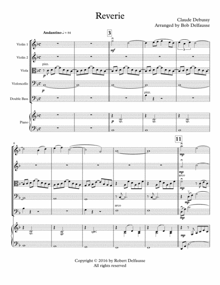 Debussys Reverie For String Orchestra Page 2