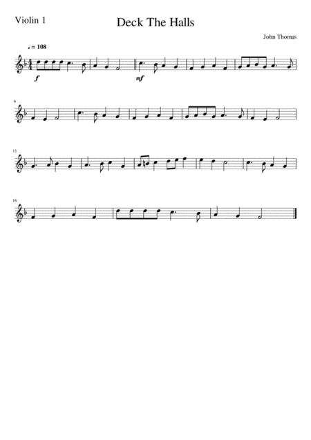 Deck The Halls String Quartet Page 2