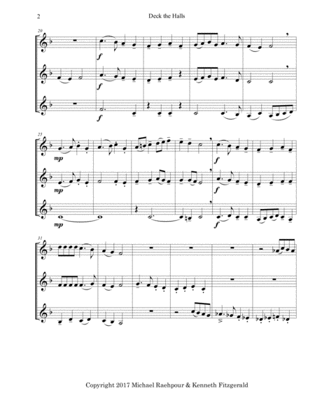 Deck The Halls Trumpet Trio Page 2