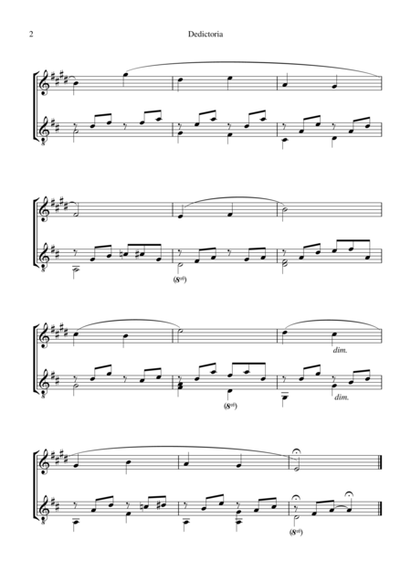 Dedicatoria For Clarinet In Bb And Guitar Page 2