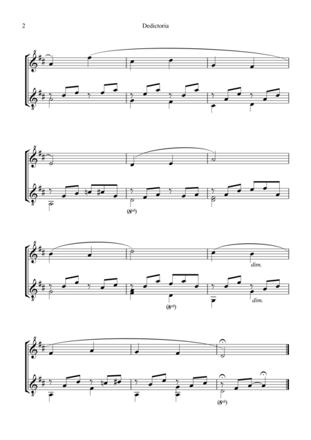 Dedicatoria For For Descant Recorder And Guitar Page 2