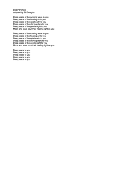 Deep Peace Choral Version For Satb Divisi With Piano And Violin Page 2