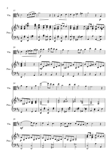 Deep River For Viola And Piano Page 2