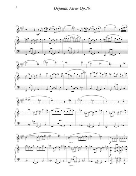Dejando Atrs Op19 For Alto Sax And Piano Page 2