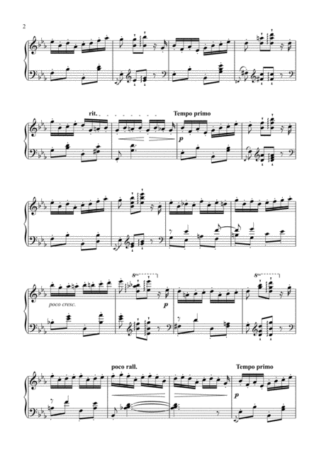 Delibes Pizzicati From Silvia Piano Solo Page 2