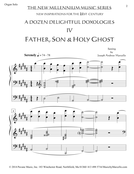 Delightful Doxology Iv Father Son Holy Ghost Organ B Page 2