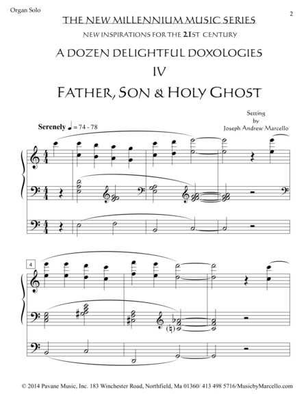 Delightful Doxology Iv Father Son Holy Ghost Organ C Page 2