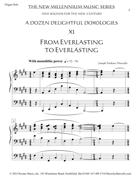 Delightful Doxology Xi From Everlasting To Everlasting Organ E Page 2