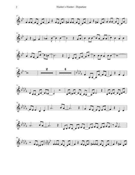 Departure Hunter X Hunter Violin Solo Page 2