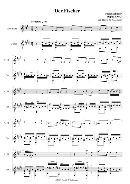 Der Fischer For Alto Flute And Guitar Page 2