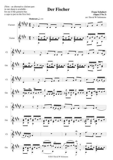 Der Fischer For Clarinet And Guitar Page 2