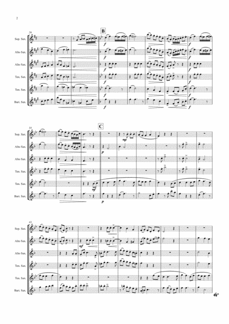 Der Mai Ist Gekommen German Folk Song Saxophone Quintet Page 2