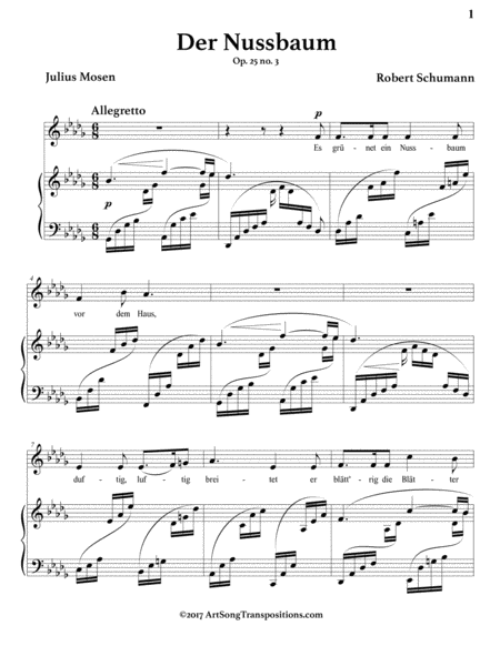 Der Nussbaum Op 25 No 3 D Flat Major Page 2