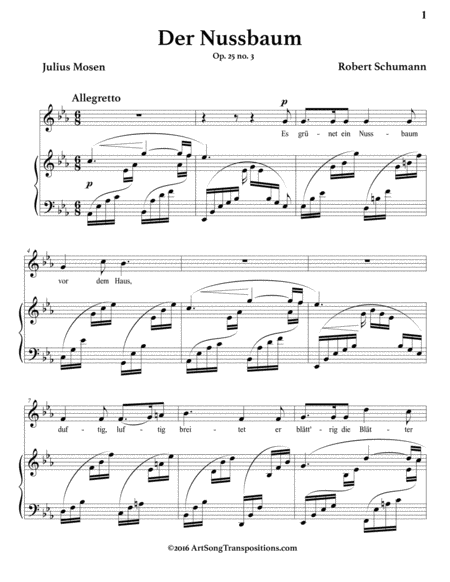 Der Nussbaum Op 25 No 3 E Flat Major Page 2