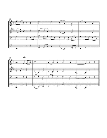 Der Rs Gott Att Om Jesus Sjunga Brass Quartet Page 2