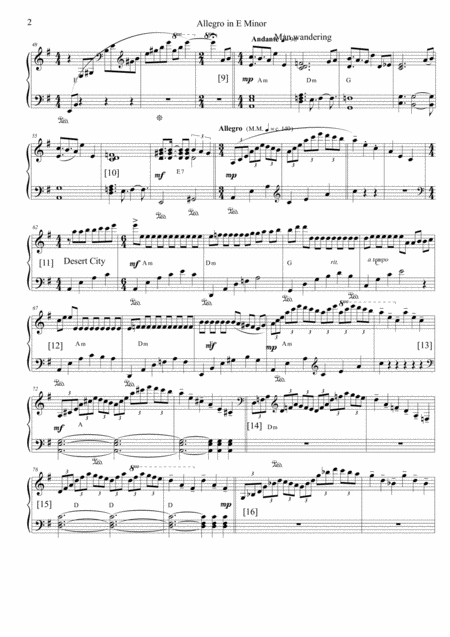 Desert Song Allegro In E Minor Page 2