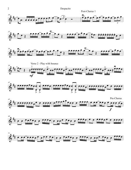 Despacito By Luis Fonsi Feat Daddy Yankee Easy Beginner Violin Solo Page 2