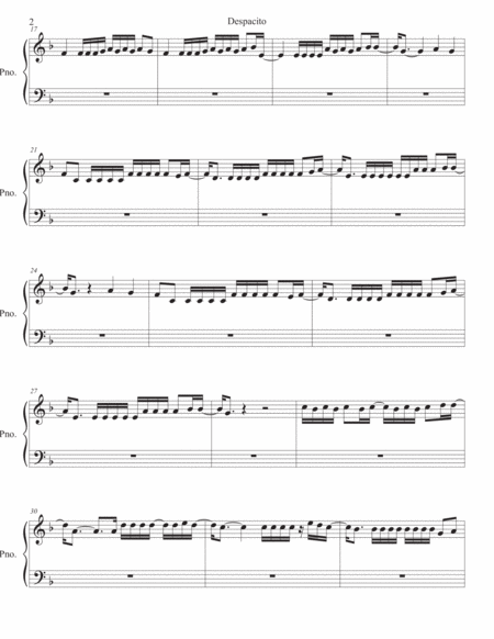 Despacito Piano Page 2