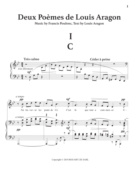 Deux Pomes De Louis Aragon C G Minor Page 2