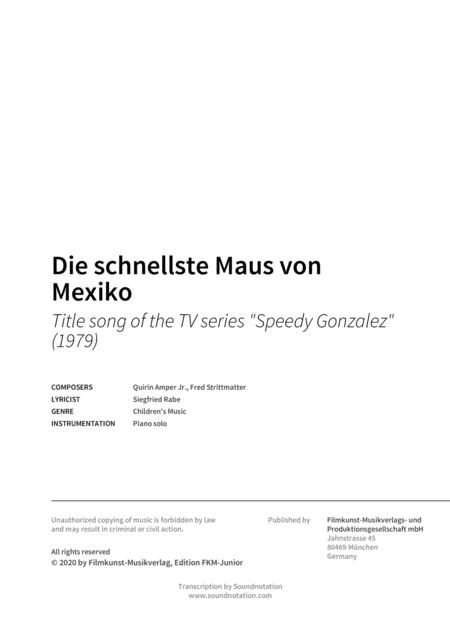 Die Schnellste Maus Von Mexiko Speedy Gonzalez Page 2