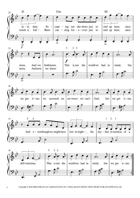 Different World Easy Piano Page 2