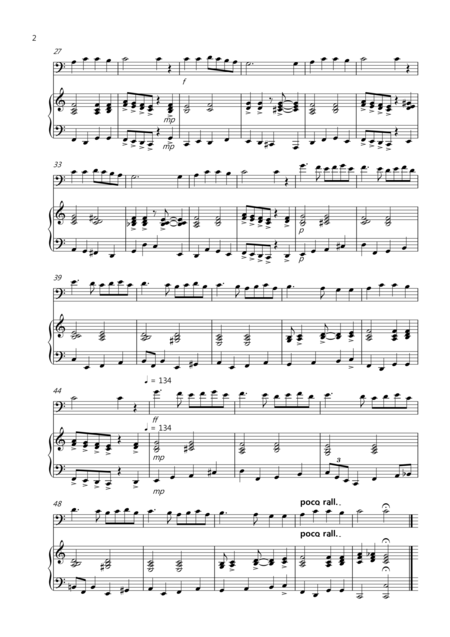 Ding Dong Merrilly On High Jazzy Style For Cello And Piano Page 2