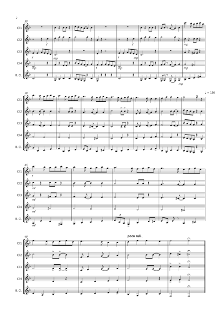Ding Dong Merrily On High For Clarinet Quintet Page 2