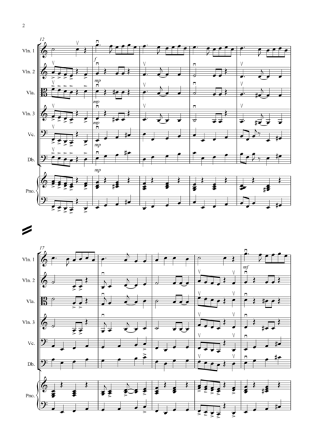 Ding Dong Merrily On High Jazzy Style For String Orchestra Page 2