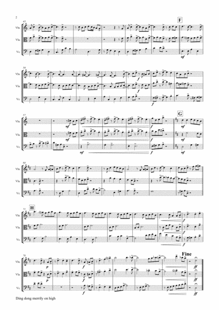 Ding Dong Merrily On High Swing String Trio Page 2