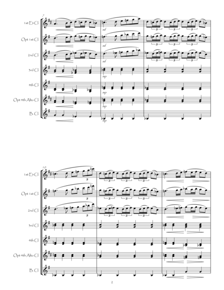 Divertissement Grec For Clarinet Choir Page 2
