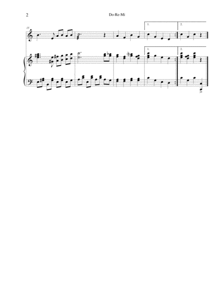 Do Re Mi For Xylophone Metallophone With Piano Accompaniment Page 2