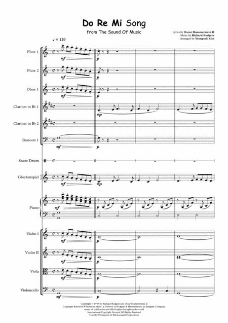 Do Re Mi Song For Chamber Orchestra Score And Parts Page 2