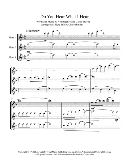 Do You Hear What I Hear Arranged For Flute Trio Page 2