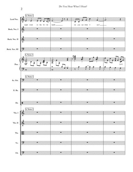 Do You Hear What I Hear Carrie Underwood Full Score Set Of Parts Page 2
